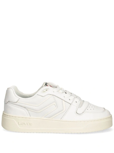 Sneakers Levi's® albi din poliuretan si piele