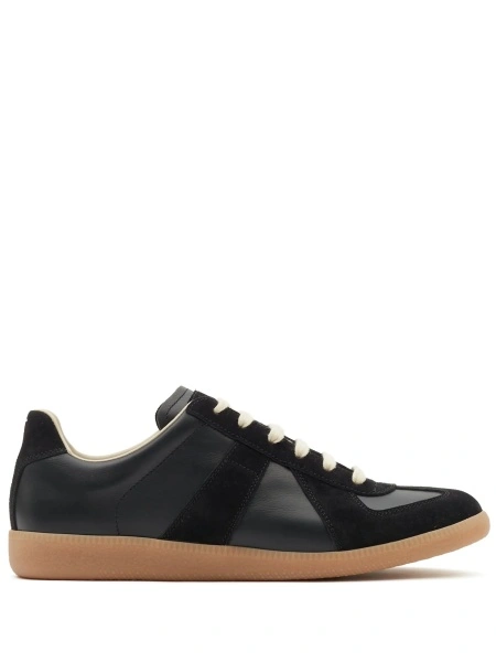 Sneakers Maison Margiela replica negri din piele