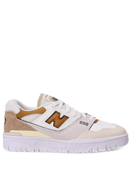 Sneakers New Balance 550 neutri din piele intoarsa si piele