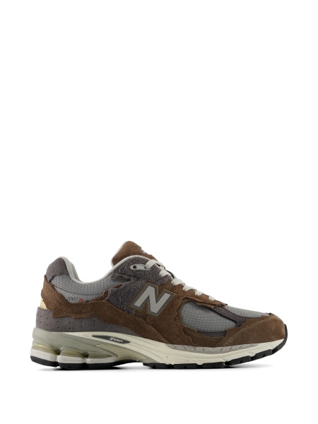 Sneakers New Balance maro din piele intoarsa si plasa