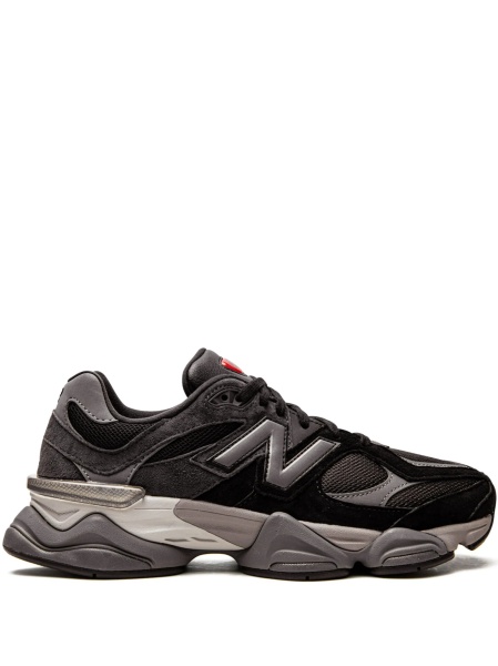 Sneakers New Balance negri din material textil si piele