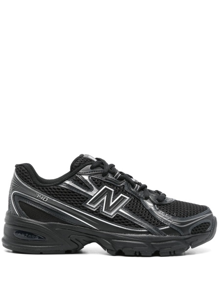 Sneakers New Balance negri din material textil si polyester