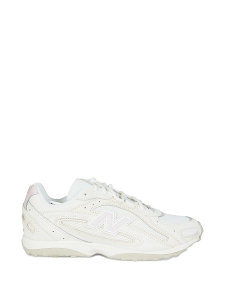 Sneakers New Balance neutri din piele intoarsa si plasa