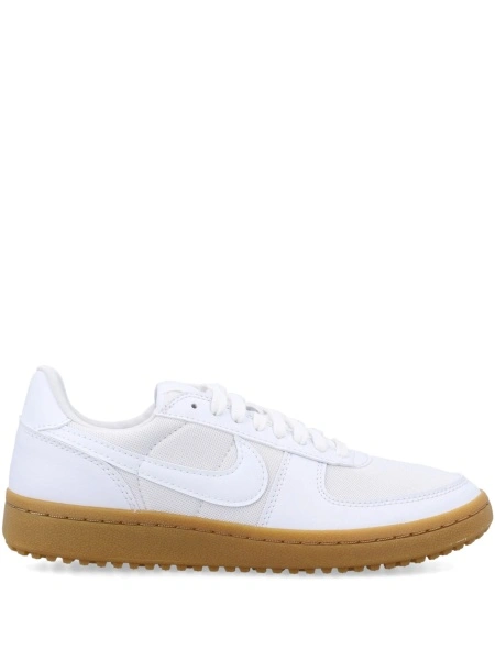Sneakers Nike albi din material textil si piele