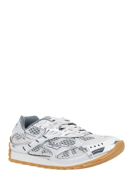 Sneakers 'Orbit' silver colored Sneaker with Logo Lettering Detail in Tech Fabric Men