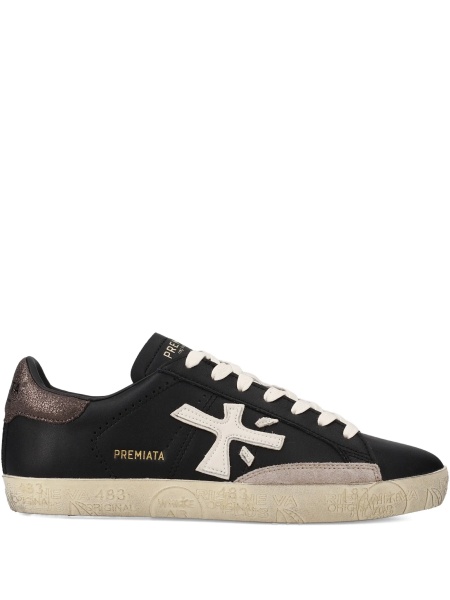 Sneakers Premiata negri din piele