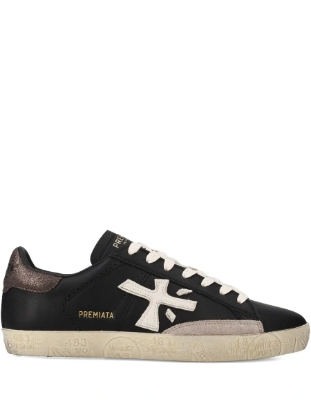Sneakers Premiata negri din piele
