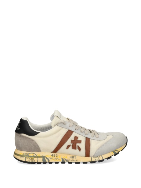 Sneakers Premiata neutri din poliamida si poliuretan