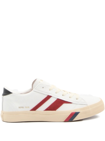 Sneakers Pro-Keds albi din piele intoarsa
