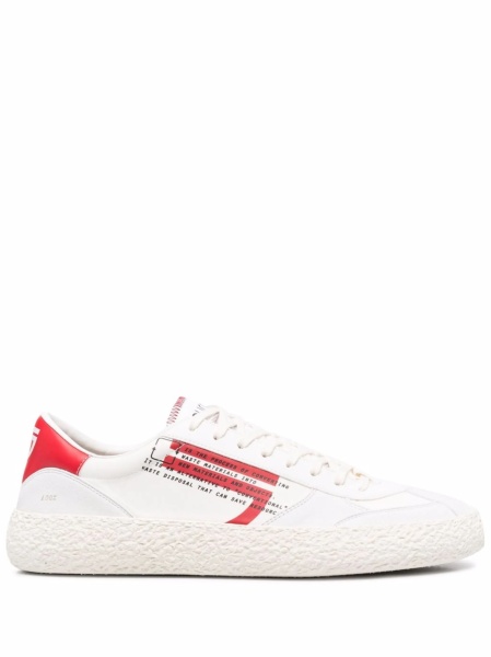 Sneakers PURAAI albi din poliuretan