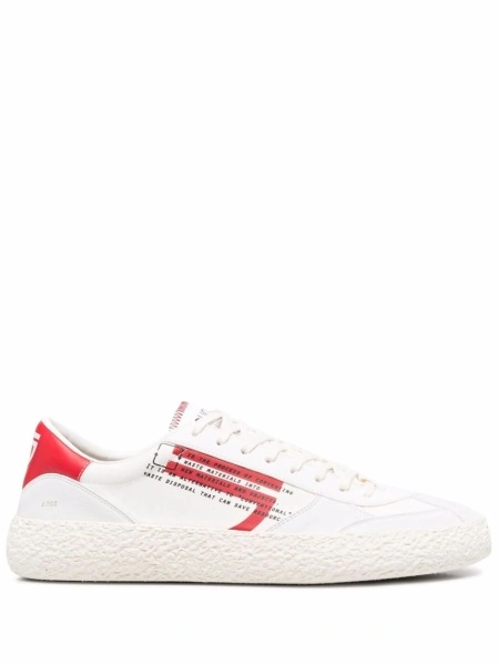 Sneakers PURAAI albi din poliuretan