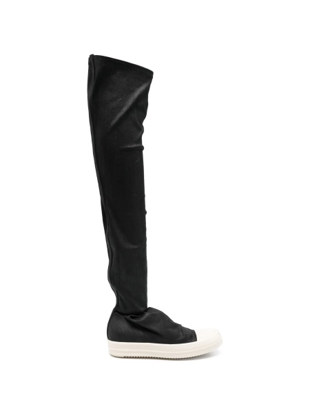 Sneakers Rick Owens negri din material textil si cauciuc