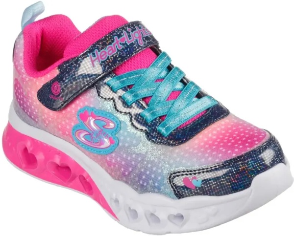 Sneakers S-Lights Flutter Heart Lights - Simply Love 302315L-NVMT Navy/Multi