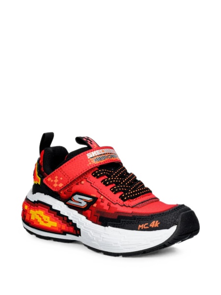 Sneakers SKECHERS rosii din poliuretan si plasa