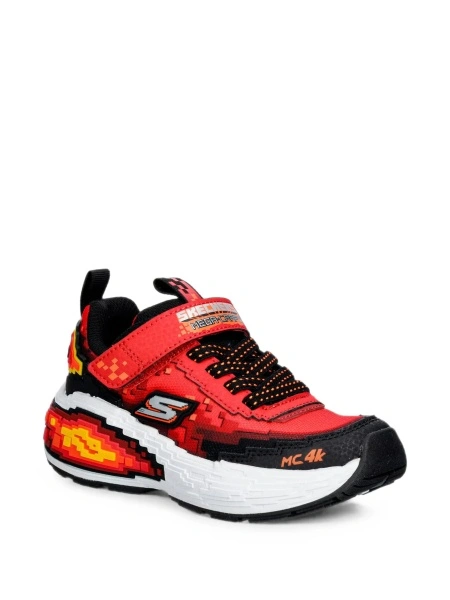 Sneakers SKECHERS rosii din poliuretan si plasa