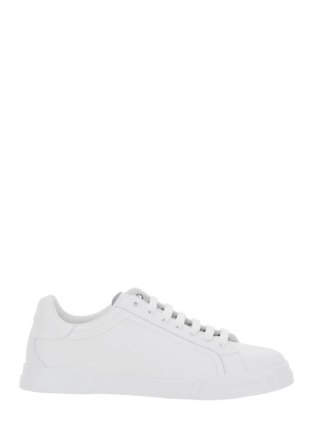 Sneakers Sneaker 'Portofino Light' with Logo Patch on the Tongue and Tone-on-Tone Lettering Logo on the Heel in White Leather Men
