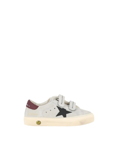 Sneakers SNEAKERS MAY SCHOOL SUEDE UPPER AND STRAP LEATHER STAR AND HEEL GREY/BLACK/BORDEAUX