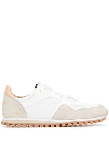 Sneakers SPALWART albi din bumbac si piele