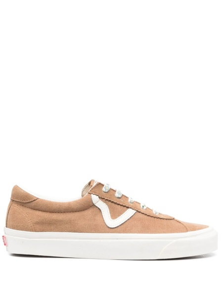 Sneakers Vans maro din material textil si piele intoarsa