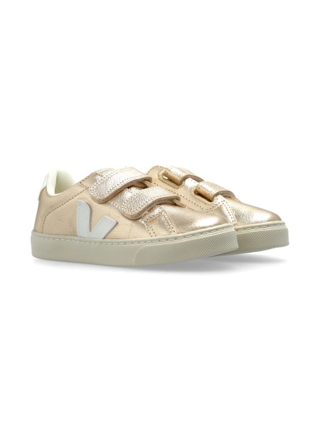 Sneakers VEJA aurii din piele