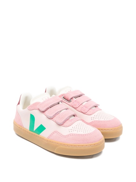 Sneakers VEJA roz din piele si piele intoarsa