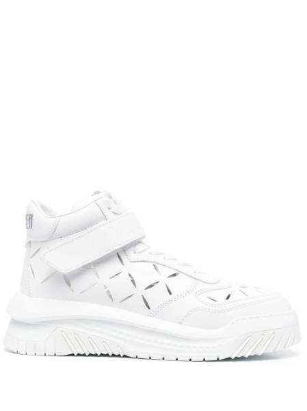 Sneakers Versace albi din piele