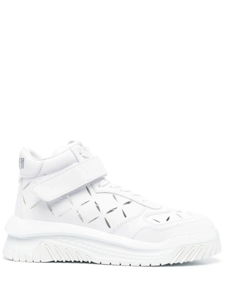 Sneakers Versace albi din piele