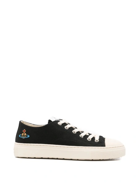 Sneakers Vivienne Westwood negri din material textil