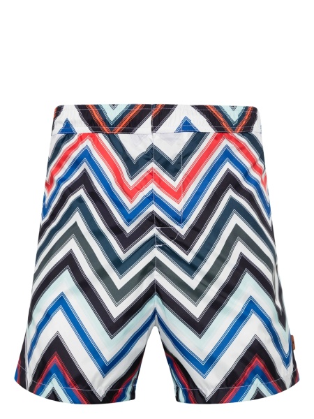 Sort de baie MISSONI BEACHWEAR alb din polyester