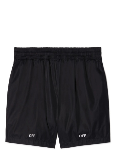 Sort de baie Off-White negru din polyester