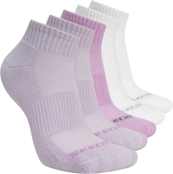 Sosete 5pk Unisex 1/2 Terry Qtr Crew