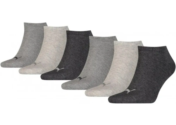Sosete Unisex Sneaker Plain 6-Pack Grey Combo