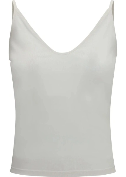 Top Tom Ford alb din matase si jerse