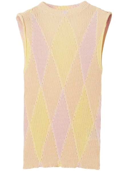 Top tricotat Burberry galben