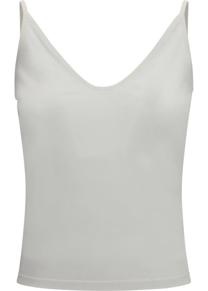 Topuri Micro-rib silk jersey Tank Top