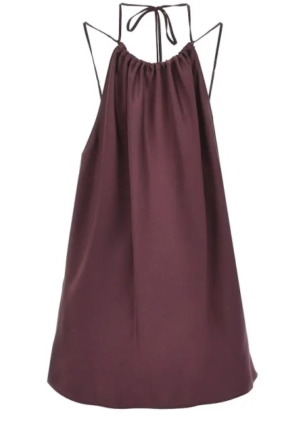 Topuri Satin halter neck top