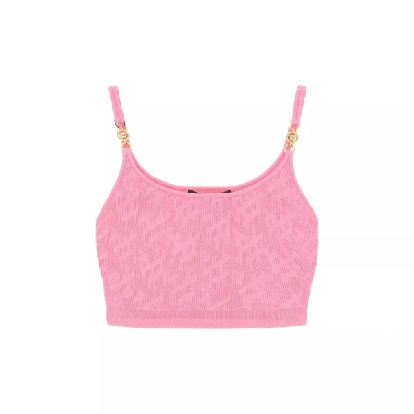 Topuri VERSACE La Greca Cropped Top