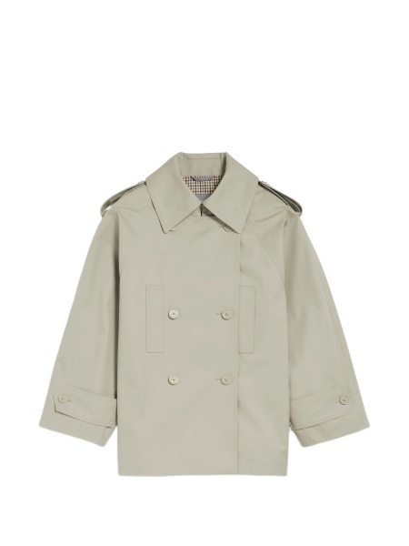 Trenci Balenciaga gri din bumbac