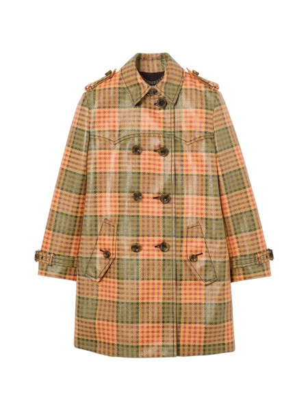 Trenci Burberry portocaliu din poliamida si polyester