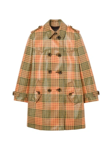 Trenci Burberry portocaliu din poliamida si polyester