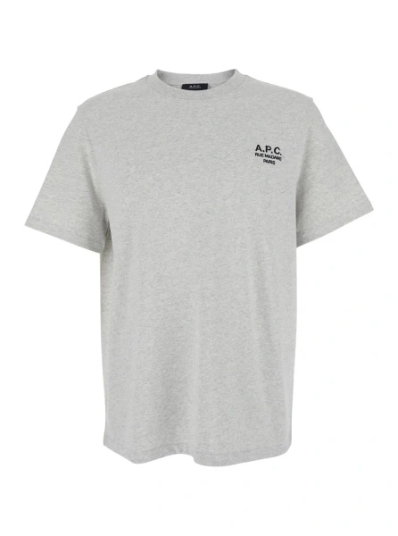 Tricou A.P.C. gri din bumbac