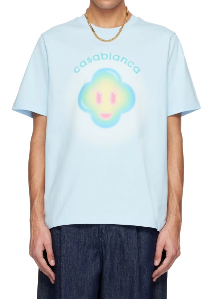Tricou Airbrush Smiley Print T-Shirt