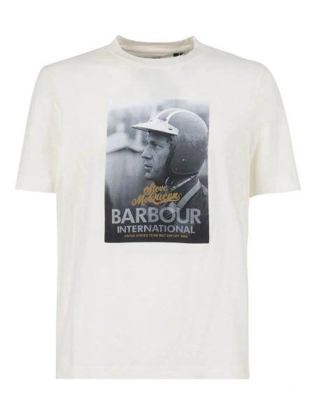 Tricou Barbour alb