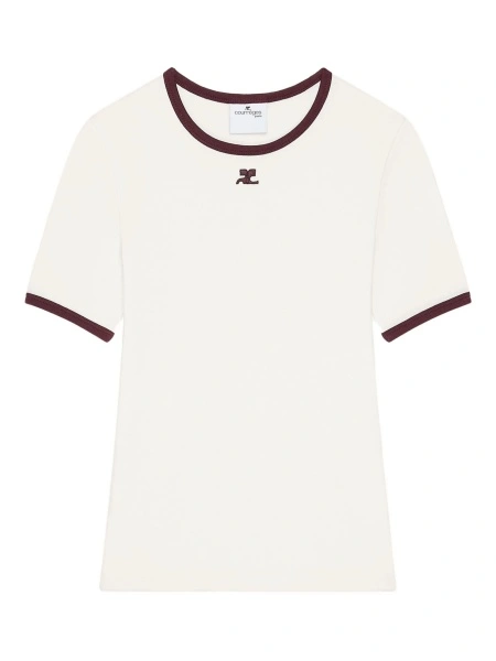 Tricou COURRÈGES alb