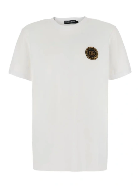 Tricou Dolce & Gabbana alb din bumbac