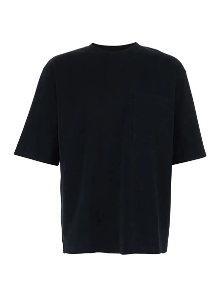 Tricou DSQUARED2 negru din bumbac cu logo pe spate