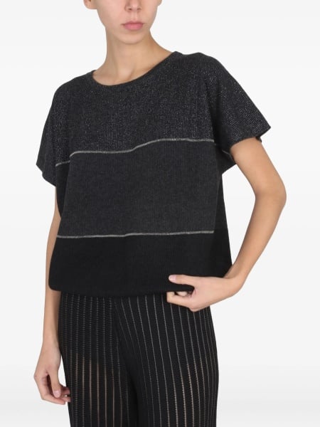 Tricou Fabiana Filippi gri din lana si mohair