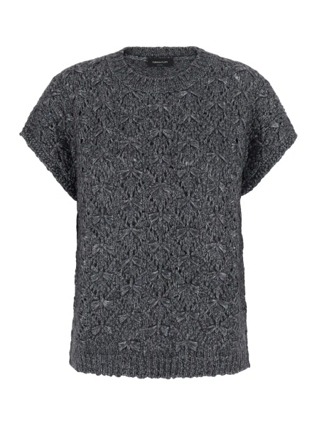 Tricou Fabiana Filippi gri din lana