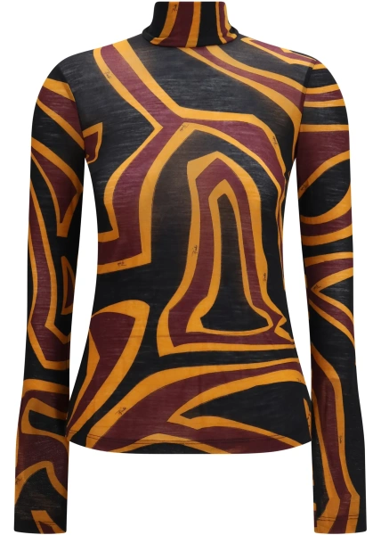 Tricou Fiammato Wool Jersey Top