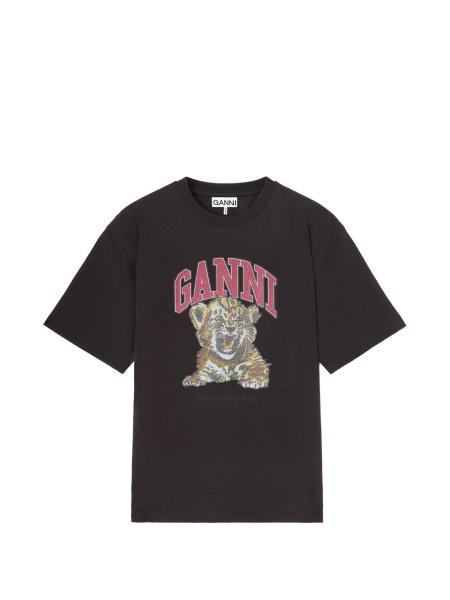 Tricou Ganni gri